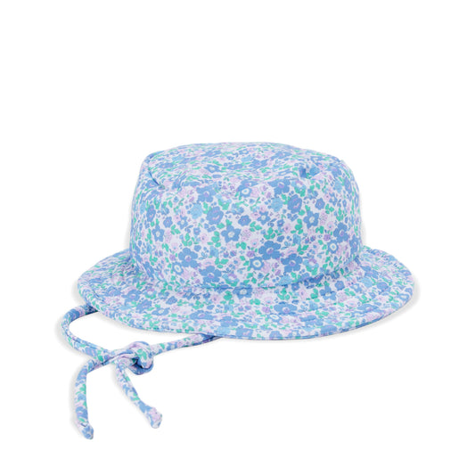 Primrose Hat Blue Floral